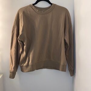 Tan- Camel Arden Crew Neck Sweater. Size: US: Small. WOMENS.